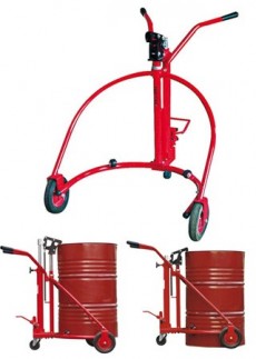 BARREL TRANSPORTER-ELEVATOR TROLLEY